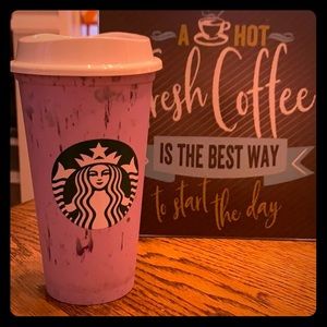 💜Starbucks Purple Marble Hot Cup💜